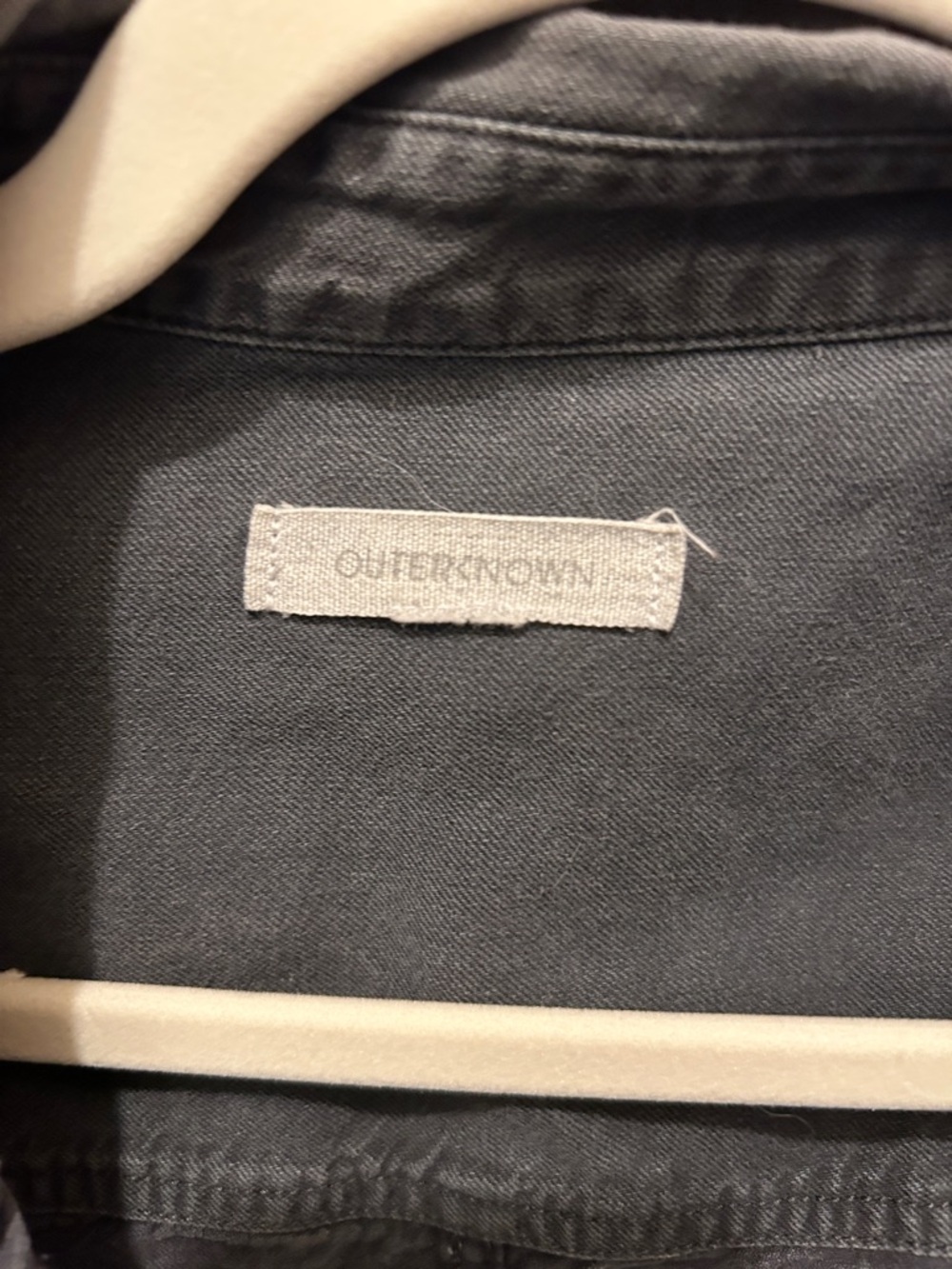 Outerknown Charcoal Gray Collared Shirt Jacket - Picture 2 of 6